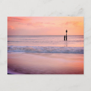 Carte Postale Lever du soleil pittoresque à Southwold beach cart