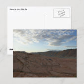 Carte Postale Lever du soleil sur le sentier pour Delicate Arch (Devant / Derrière)