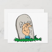 Carte Postale Lever La Main Du Grave (Devant / Derrière)