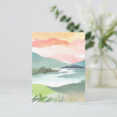 Carte Postale Lever matinale du lac | Nature de l'eau (Debout devant)