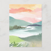 Carte Postale Lever matinale du lac | Nature de l'eau (Devant)