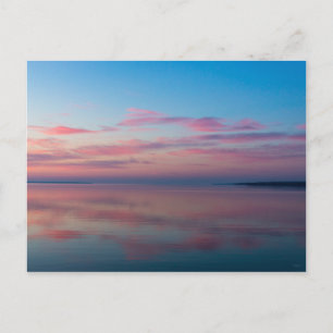 Carte Postale Lever rose du lac Huron