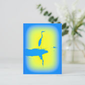 Carte Postale levers bleu (Debout devant)