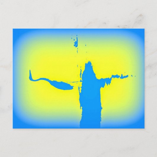 Carte Postale levers bleu (Devant)