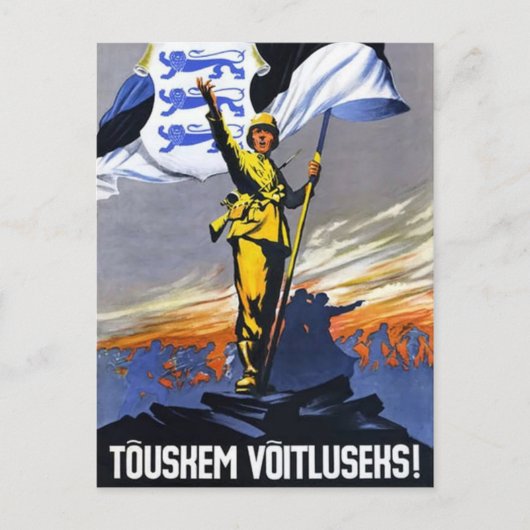 Carte Postale Levez-vous, Estonie ! (Devant)