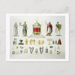 Carte Postale Lévi hébreu, prêtre, roi et soldat avec Sacré