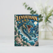 Carte Postale Léviathan, Monstre de Papier Découpé (Debout devant)