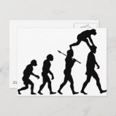Carte Postale L'évolution de l'homme (Devant / Derrière)