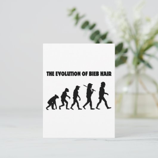 Carte Postale L'évolution des cheveux (Debout devant)