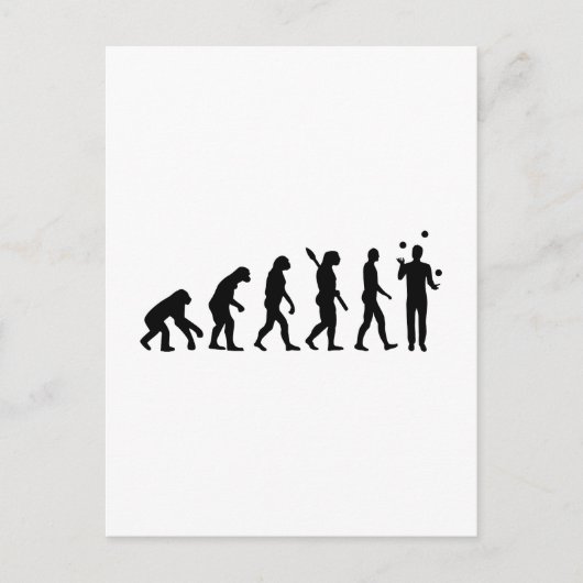 Carte Postale L'évolution est en train de jubiler (Devant)