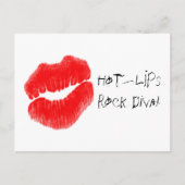 Carte Postale Lèvres chaudes rouges I (Devant)
