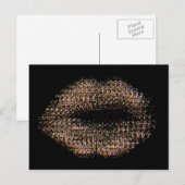 Carte Postale Lèvres d'art Abstrait modernes #18 (Devant / Derrière)