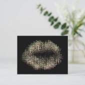 Carte Postale Lèvres d'art Abstrait modernes #9 (Debout devant)