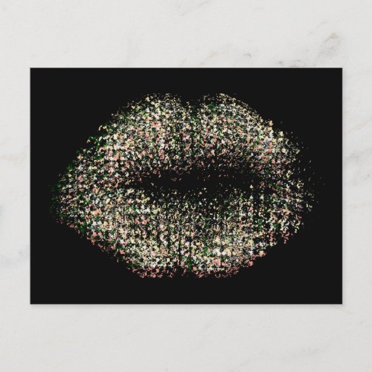 Carte Postale Lèvres d'art Abstrait modernes #9 (Devant)