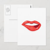 Carte Postale Lèvres de femme (Devant / Derrière)