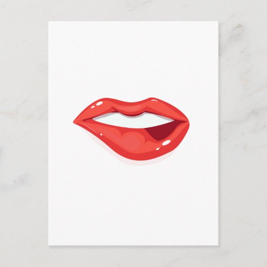 Carte Postale Lèvres de femme (Devant)