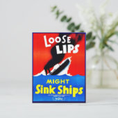 Carte Postale Lèvres Perdues, Navires Serrés (Debout devant)