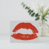 Carte Postale Lèvres Pop Art Rouges (Debout devant)