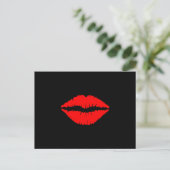 Carte postale Lèvres rouges (Debout devant)
