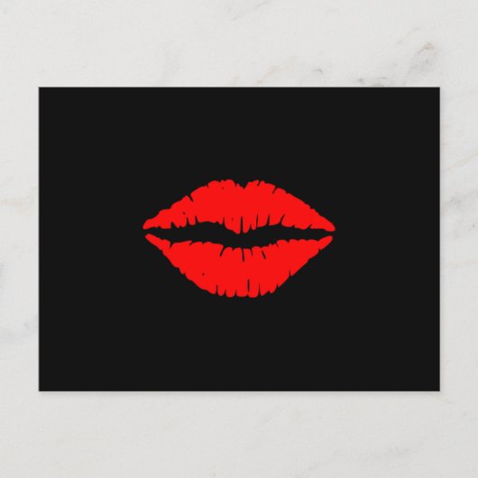 Carte postale Lèvres rouges (Devant)