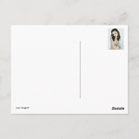 Carte Postale levrette (Dos)