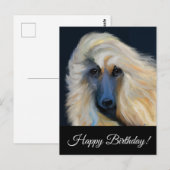 Carte Postale Lévrier Afghan          (Devant / Derrière)