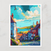 Carte Postale Lewes Angleterre Vintage voyage d'art (Devant)