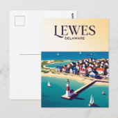 Carte Postale Lewes États-Unis (Devant / Derrière)