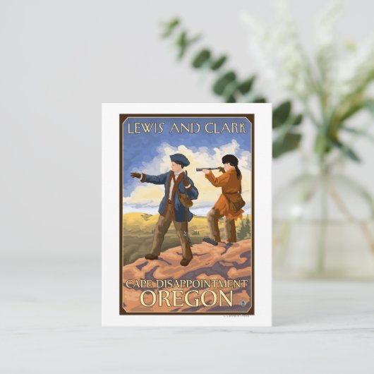 Carte Postale Lewis et Clark - Cape Disnomination, Oregon (Debout devant)