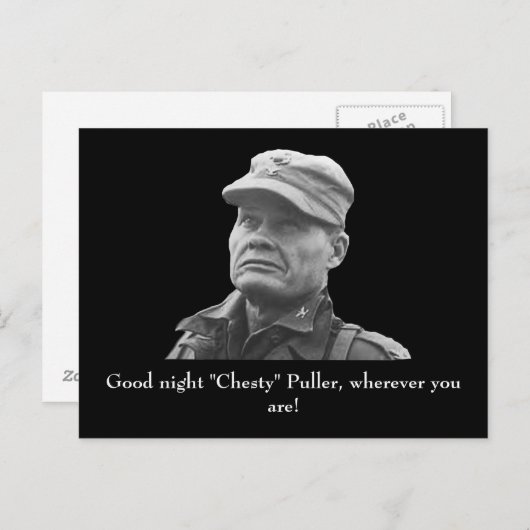 Carte Postale Lewis Puller "Chesty" (Devant / Derrière)