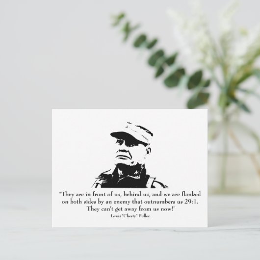 Carte Postale Lewis Puller "Chesty" (Debout devant)