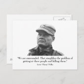 Carte Postale Lewis Puller "Chesty" (Devant / Derrière)