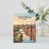 Carte Postale Lewiston, Maine (Debout devant)