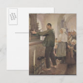 Carte Postale L'Ex Voto, 1898 (Devant / Derrière)