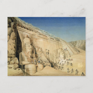 Carte Postale L'Excavation du Grand Temple de Ramsès II,