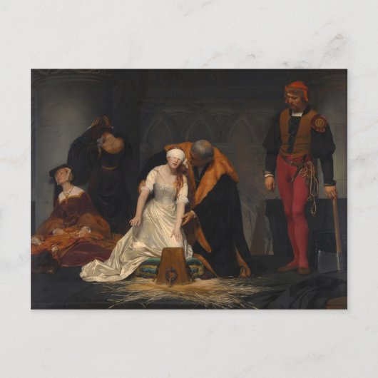 Carte Postale L'exécution de Lady Jane Grey (Devant)