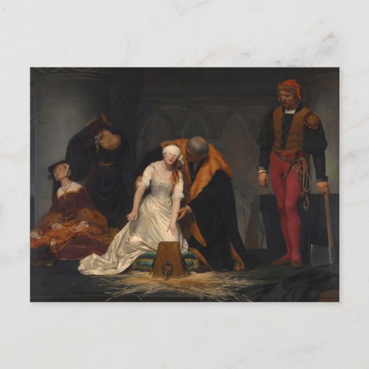 Carte Postale L'exécution de Lady Jane Grey (Devant)