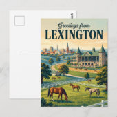 Carte Postale Lexington Kentucky (Devant / Derrière)