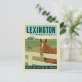 Carte Postale Lexington, KY | Capitale mondiale du cheval (Debout devant)