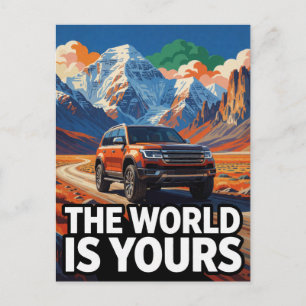 Carte Postale L'Expédition SUV Aventure Fans Le Monde Est À Vous
