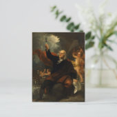 Carte Postale L'expérience de cerf-volant de Franklin par Benjam (Debout devant)