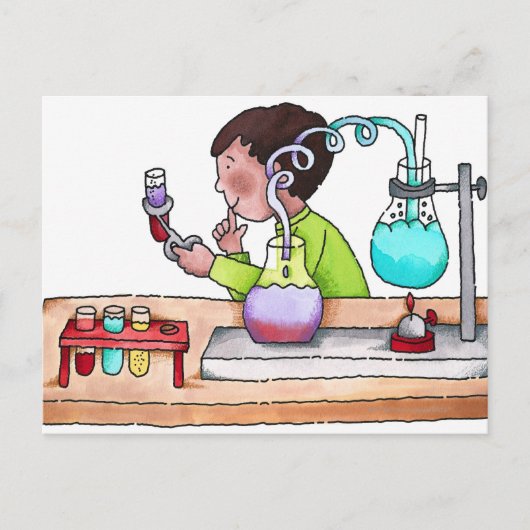 Carte Postale L'expérience de la science du chien (Devant)
