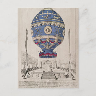 Carte Postale L'expérience du ballon des frères Montgolfier