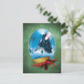 Carte Postale L'Express polaire | Arrivée du train encadré de va (Debout devant)