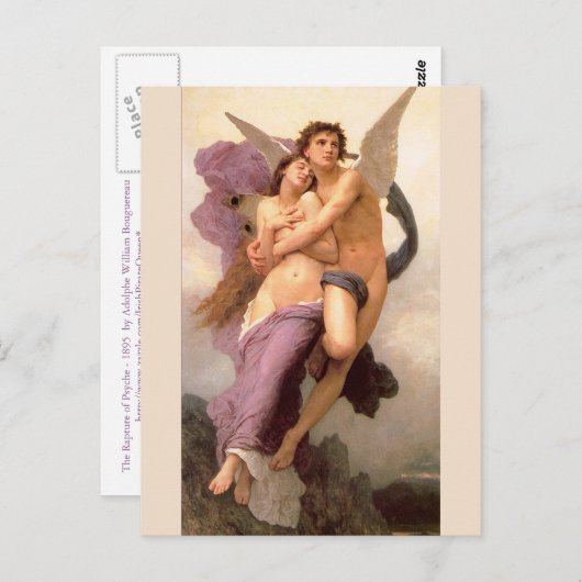 Carte Postale L'extase de Psyché (Devant / Derrière)