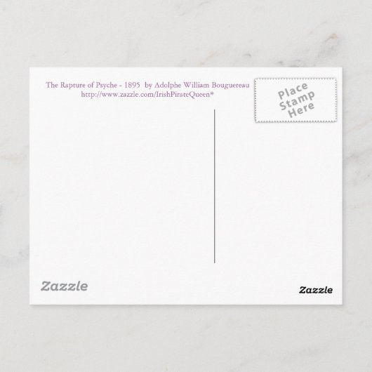 Carte Postale L'extase de Psyché (Dos)