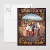 Carte Postale L'extraction de la pierre de la folie (Devant / Derrière)