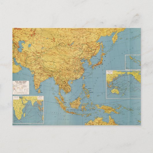 Carte Postale L'Extrême-Orient et les zones adjacentes (Carte 19 (Devant)