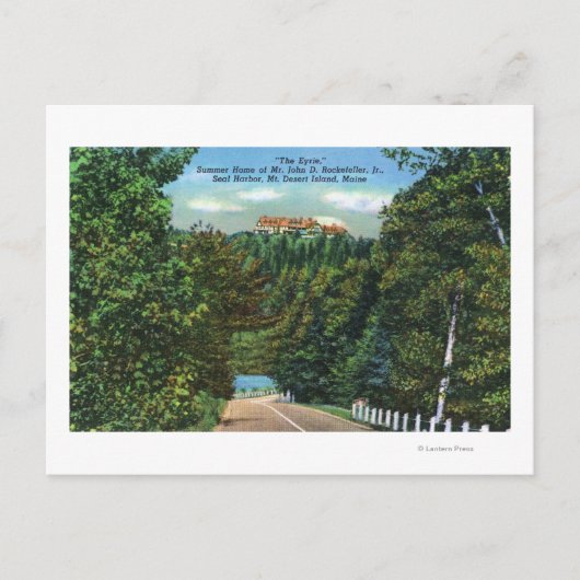 Carte Postale L'Eyrie, John D Rockefeller Jr Accueil (Devant)