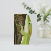 Carte Postale Lézard anole vert (Debout devant)